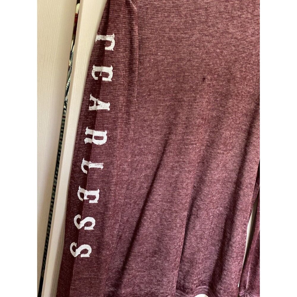 Never Surrender Live Fast American Customs Long Sleeve Shirt Thermal Men's M Red - Picture 5 of 11